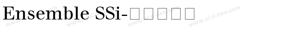 Ensemble SSi字体转换
